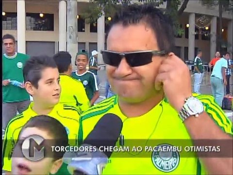 Torcedores palmeirense acreditavam na vitória contra Grêmio