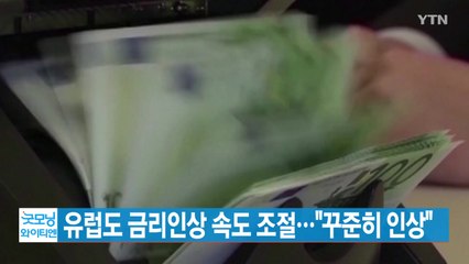 [YTN 실시간뉴스] 유럽도 금리인상 속도 조절..."꾸준히 인상" / YTN