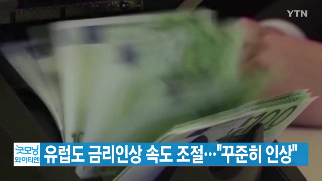 [YTN 실시간뉴스] 유럽도 금리인상 속도 조절... 꾸준히 인상 / YTN