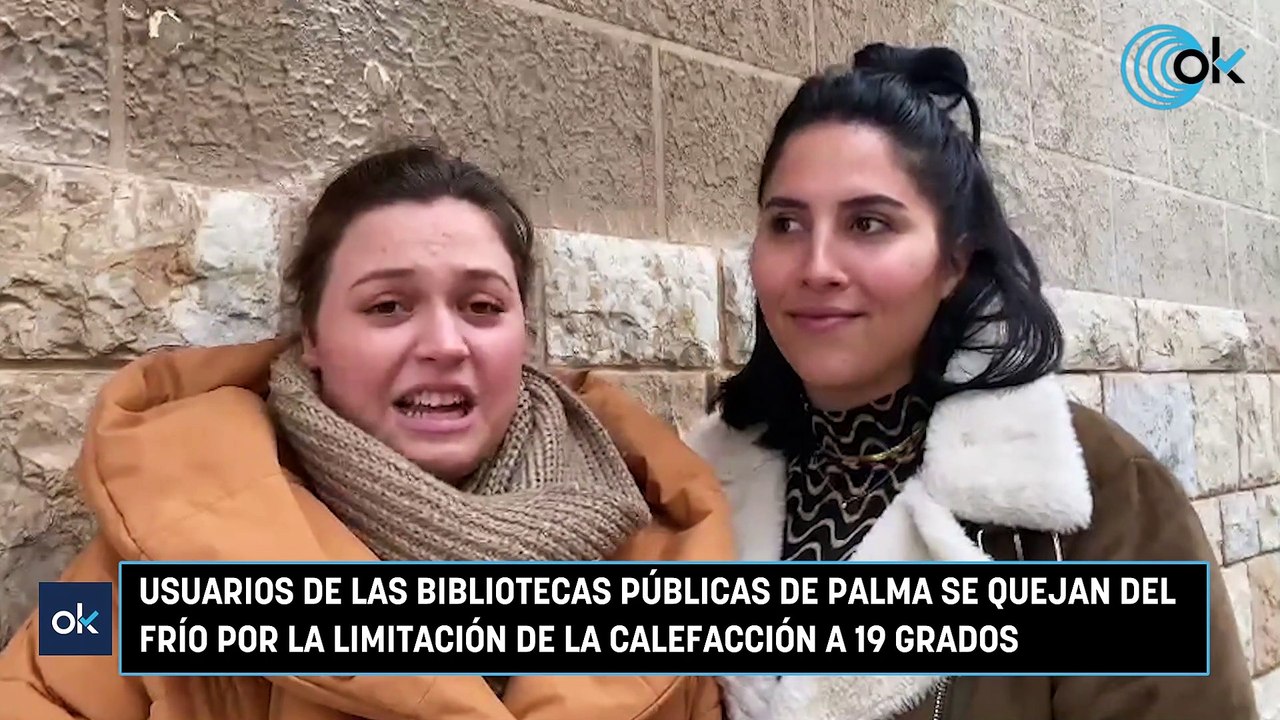 Usuarios de las bibliotecas públicas de Palma se quejan del frío por la limitación de la calefacción a 19 grados
