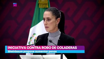 Sheinbaum propone aumentar penas contra quienes roben mobiliario urbano