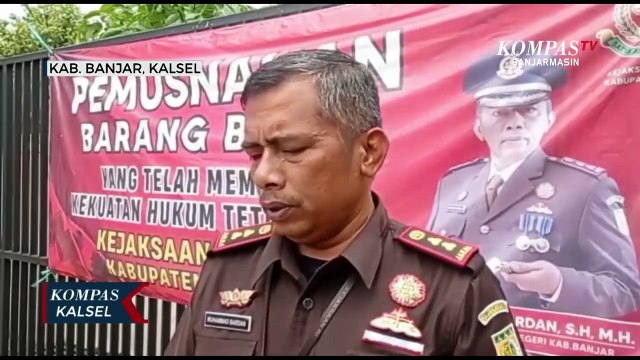 Kejari Banjar Musnahkan Barang Bukti 136 Kasus Sejak 2020