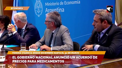 El gobierno Nacional anunció un acuerdo de precios para medicamentos