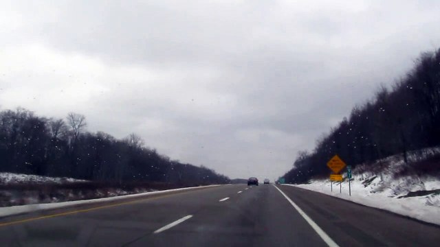 Interstate 380 in the Pocono Mountains November 21 2018