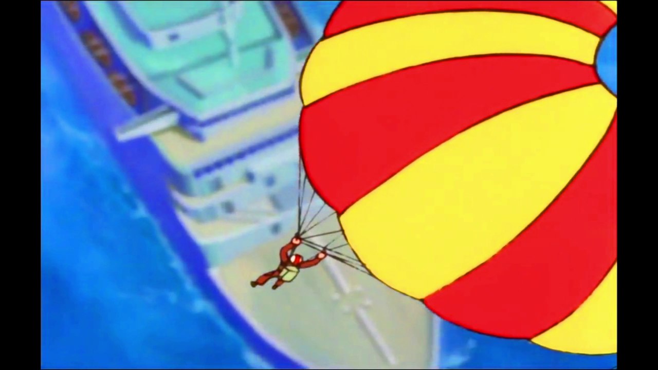 Lupin III Part 2 - Lupin parachutes onto a cruise ship