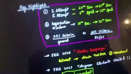 JEE MAIN 2023- Key Highlights- Dates, 75%criteria , Tweet - Namo Kaul