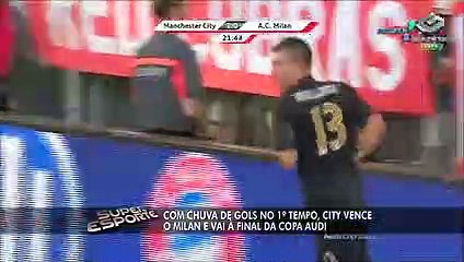 Manchester City vence Milan e enfrenta Bayern na final da Copa Audi