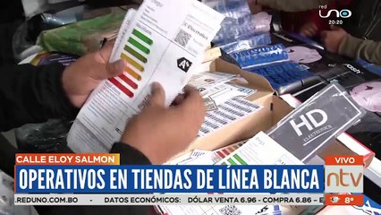 Operativos en tiendas de línea blanca en la calle Eloy Salmón