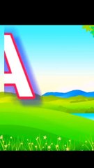 A for apple nursery rhymes with our video, abcd song , abcd spelling kids game  kids abcd animation video