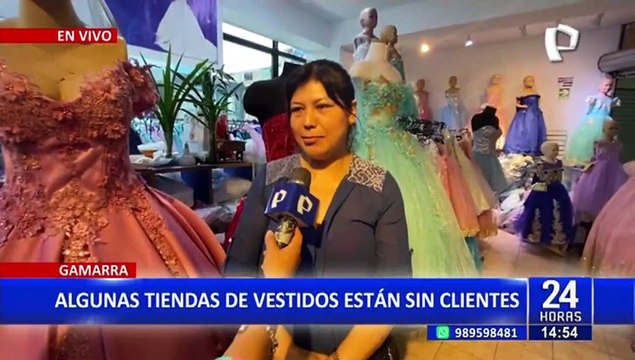 Gamarra: Tiendas de vestidos se encuentran en crisis por falta de clientes