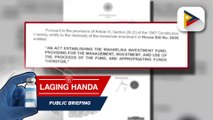 Maharlika Investment Fund bill, aprubado na sa Kamara