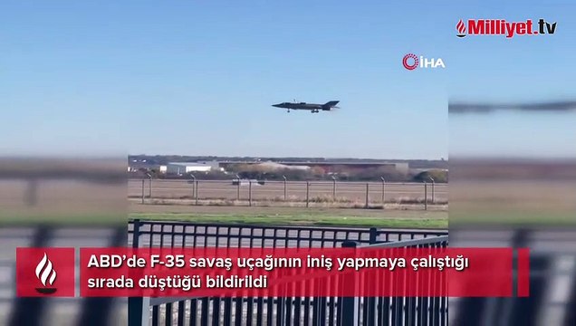 ABD’de F-35 savaş uçağı iniş sırasında düştü
