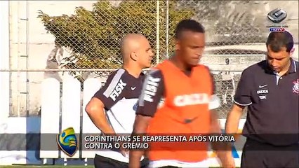 Corinthians se reapresenta após vitória sobre o Grêmio