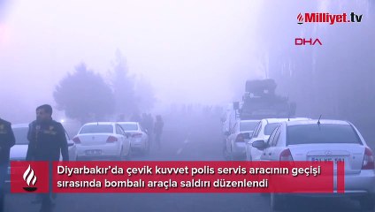Diyarbakır'da polis servisine bombalı saldırı!
