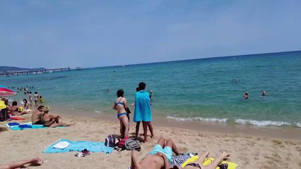 Badalona Beach - Barcelona Spain - Beach Walk - July 2022