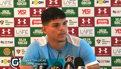 Ayrton Lucas fala sobre o confronto desta noite diante do Corinthians 