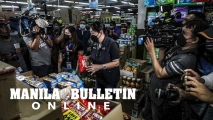 DTI led the special price and supply monitoring of Noche Buena products in Quiapo