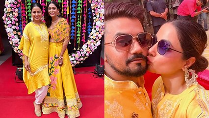 Hina Khan Yellow Outfit Stylish Look Haldi Ceremony के लिए आप भी करें ये Look Try । *Entertainment
