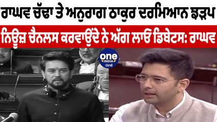 ਰਾਘਵ ਚੱਢਾ ਤੇ ਅਨੁਰਾਗ ਠਾਕੁਰ ਦਰਮਿਆਨ ਹੋਈ ਝੜਪ | OneIndia Punjabi