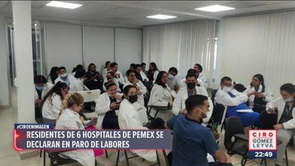 Residentes de hospitales de Pemex se declaran en paro de labores