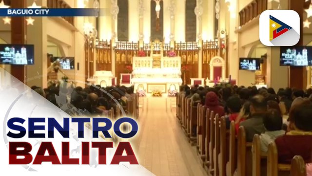 Baguio Cathedral, napuno ng mga deboto sa unang Simbang Gabi