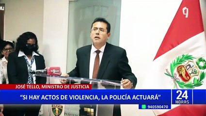 Ministro José Tello sobre adelanto de elecciones: “Se tiene que resolver en el Congreso”