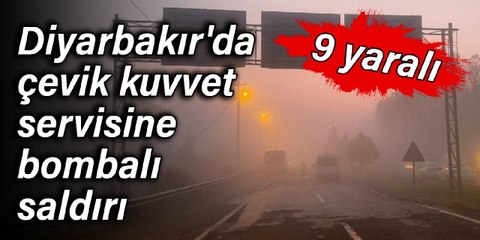 Download Video: Diyarbakır'da çevik kuvvet servisine bombalı saldırı: 9 yaralı