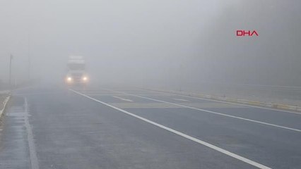 BOLU DAĞI'NDA SİS ETKİLİ OLDU