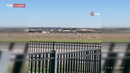 ABD'de F-35B savaş uçağı iniş sırasında düştü