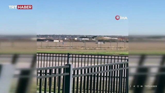 ABD'de F-35B savaş uçağı iniş sırasında düştü
