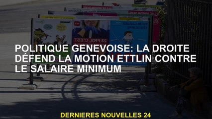 Politique de Genève: Le droit défend le mouvement de l'ETTLin contre le salaire minimum