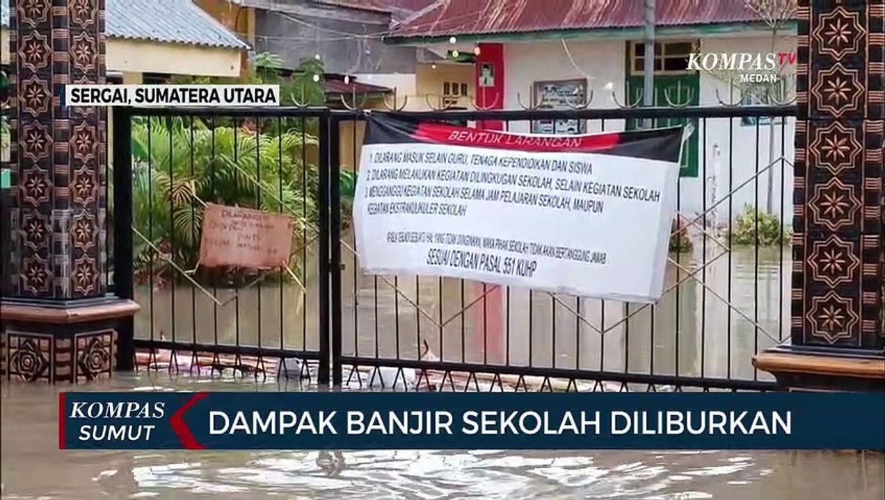 Sejumlah Sekolah di Kabupaten Serdang Bedagai Diliburkan Akibat Banjir