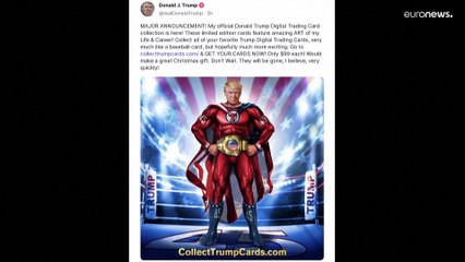 شاهد | ترامب يطلق بطاقات برموز غير قابلة للاستبدال بقيمة 99 دولاراً