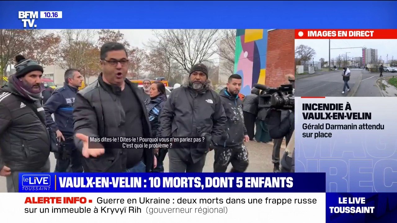 Incendie à Vaulx-en-Velin: la maire interpellée sur place par des habitants en colère