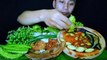 MUKBANG ASMR | LALAP JENGKOL MUDA + SAMBAL PETE + IKAN ASIN + LALAPAN MENTAH | INDONESIAN FOOD
