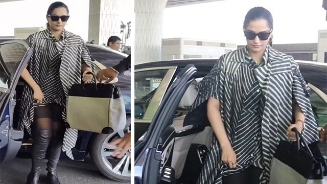 Sonam Kapoor Long Coat One Piece Dress Look Viral, Fans के उड़े होश | Boldsky*Entertainment