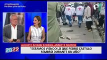 Álvarez Rodrich sobre convulsión social: “Estamos viendo lo que Castillo sembró durante un año”