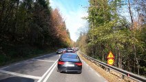 Stunning Mountain Roads Drive. Romania, Predeal to Rasnov.