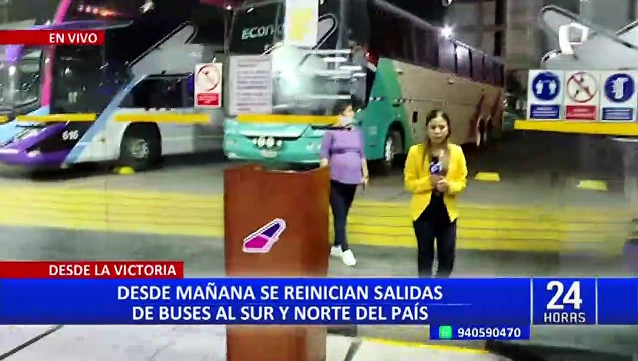 ¡Atención! Desde hoy se reinician salidas de buses al sur y norte del país
