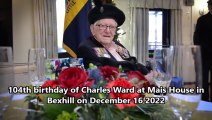 Charles Ward turns 104 at Mais House in Bexhill, East Sussex