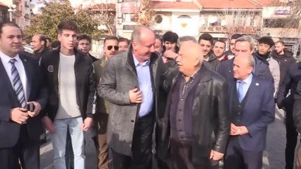 Memleket Partisi Genel Başkanı İnce, Uşak'ta açıklamalarda bulundu