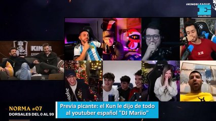 Previa picante el Kun le dijo de todo al youtuber español DJ Mariio