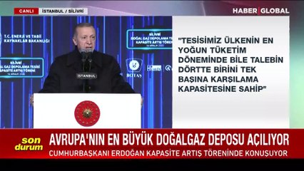 Cumhurbaşkanı Erdoğan: Trakya enerjide merkez olacak