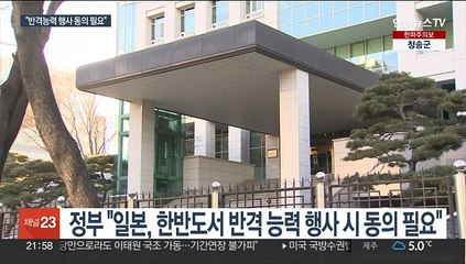 정부 "한반도서 일본 반격능력 행사시 동의 필요"…독도주장엔 강력 항의