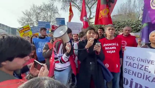 Koç Üniversitesi Hastanesi işçileri 9 gündür haklarını arıyor: Polis engellemesine rağmen direnişe destek