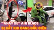 CẦU GIẤY: “NHẢY XE” AIR BLADE xong dắt đi đấu điện ở đúng chỗ chủ cửa hàng “CHƠI THÂN” với chủ xe