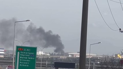 Alüminyum fabrikasında çıkan yangın söndürüldü