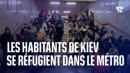 Ukraine: à Kiev, les habitants se réfugient dans le métro alors que de nouvelles frappes russes ont touché la capitale