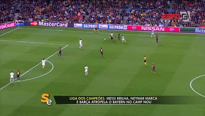 Messi brilha e Barcelona abre boa vantagem sobre o Bayern nas semi