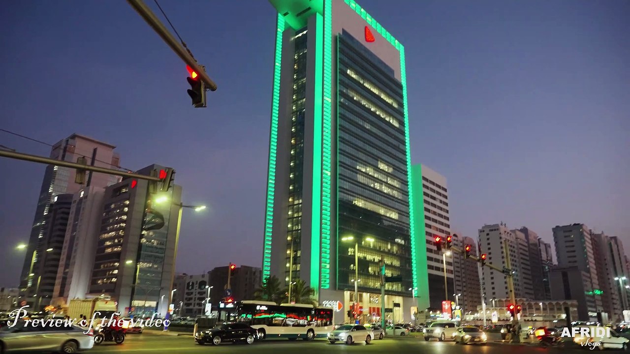 Salam street  Night walk Abudhabi Part 2  [4K HDR]